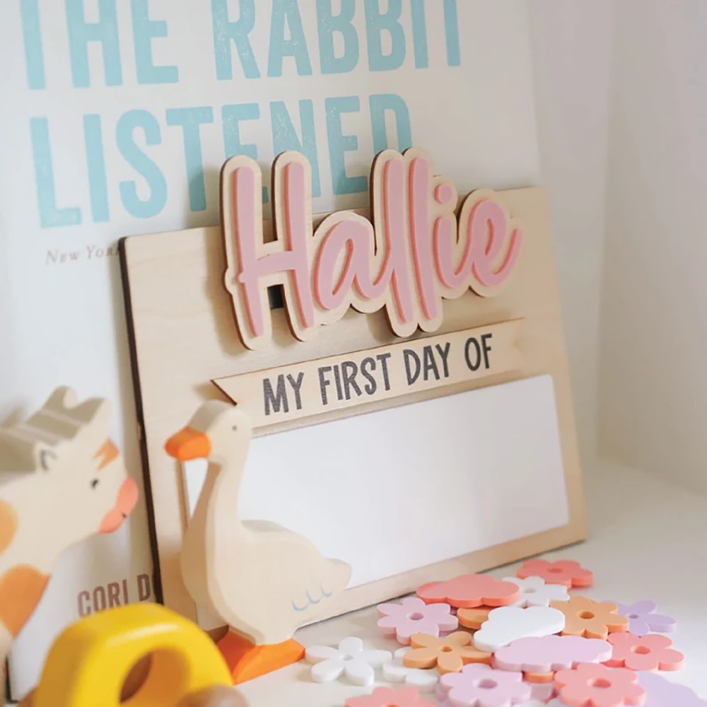 Home Office Room - 1 Placa de Madera Personalizada con