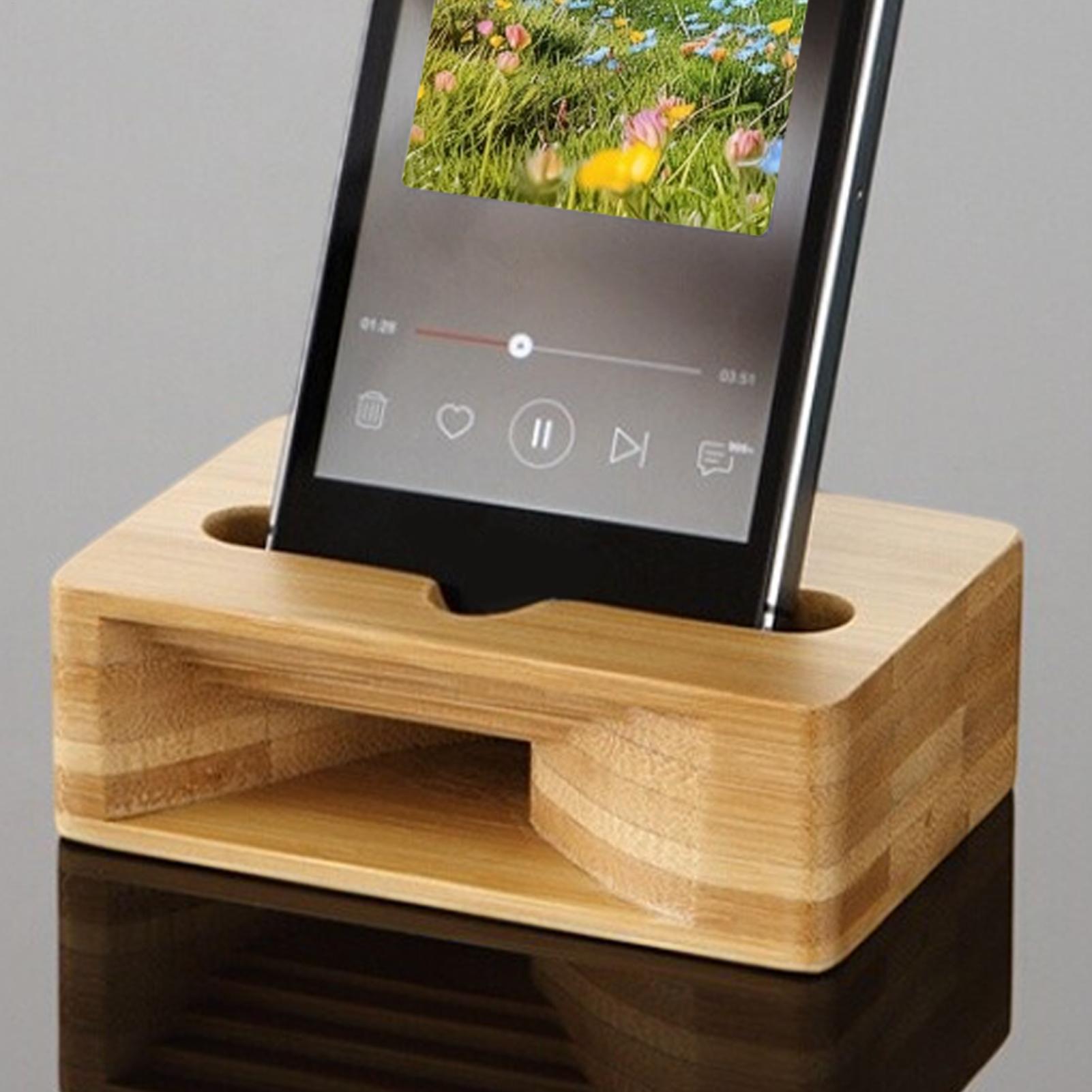 Soporte de Bambú para Teléfono - Home Office Contact reseña y precio