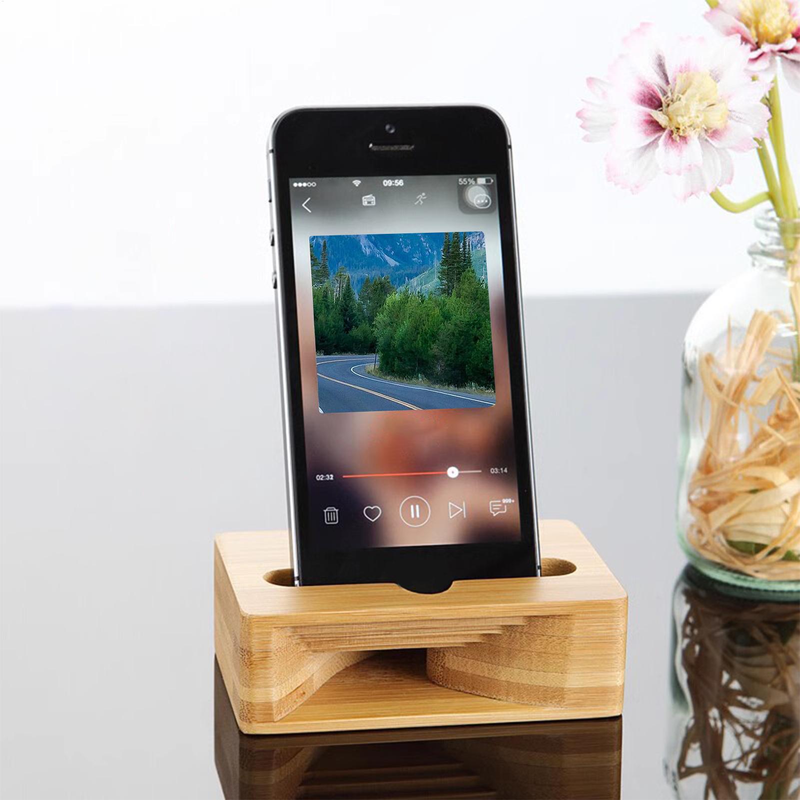Soporte de Bambú para Teléfono - Home Office Contact reseña y precio