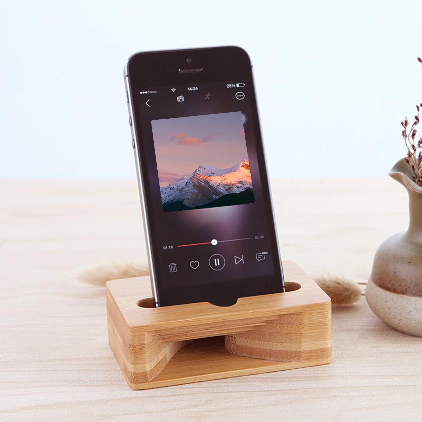 Soporte de Bambú para Teléfono - Home Office Contact reseña y precio