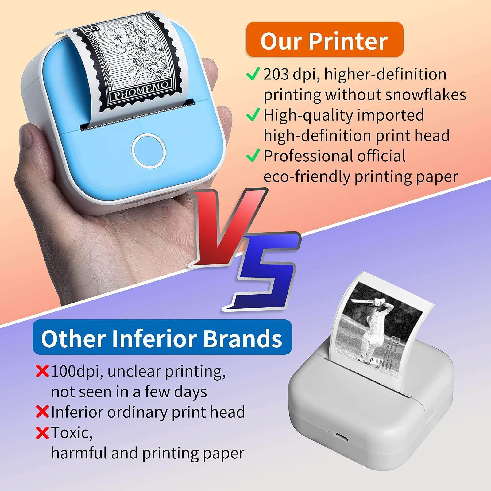 Mini impresora térmica portáti - Home Office Questions reseña y precio